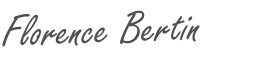 florence bertin signature